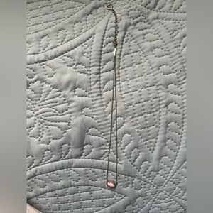 Kendra Scott Necklace with Pink Stone Pendant